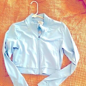 Alphalete Blue Bomber Jacket Contemporary Design like new
